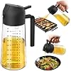 TrendPlain 16oz Glass Olive Oil Sprayer – 2-in-1, Black
