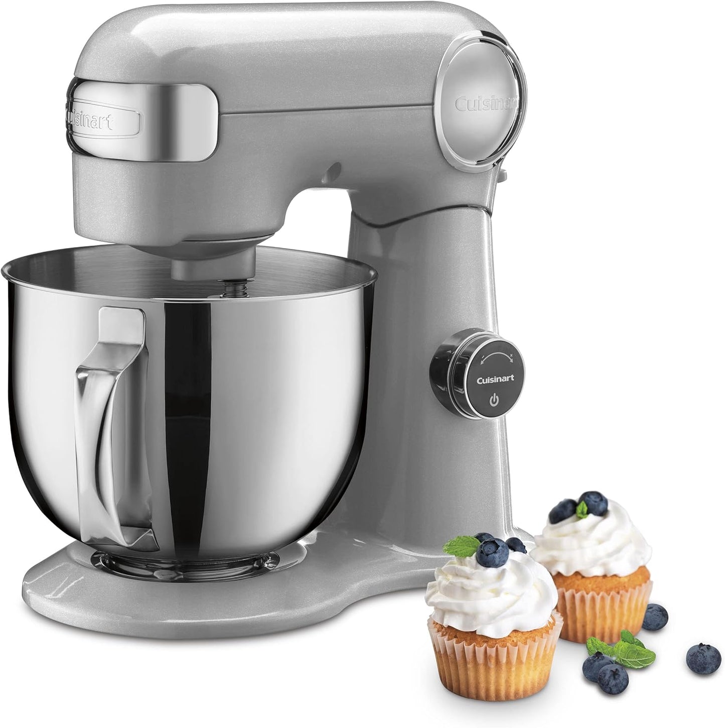 Cuisinart SM-50NAS 5.5-Qt Stand Mixer, 12-Speed – White