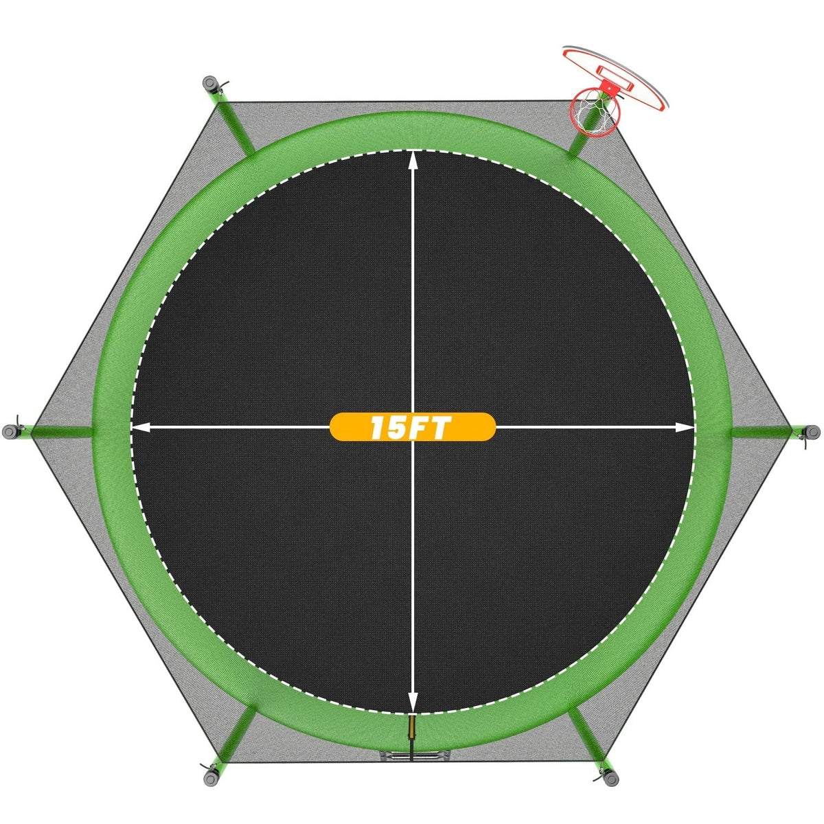 JumpFlex HERO 15ft Trampoline