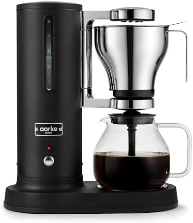 Aarke Drip Coffee Maker & Grinder – 60 Settings, Stainless Steel