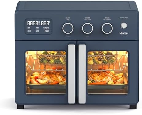 Martha Stewart 34-Qt French Door Air Fryer Oven – Caviar