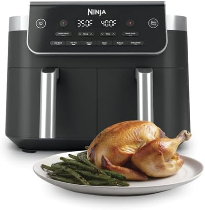 Ninja Foodi DualZone XL 10Qt Air Fryer, 6-in-1