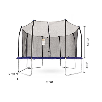Skywalker Trampolines 14′ Square Trampoline with Enclosure