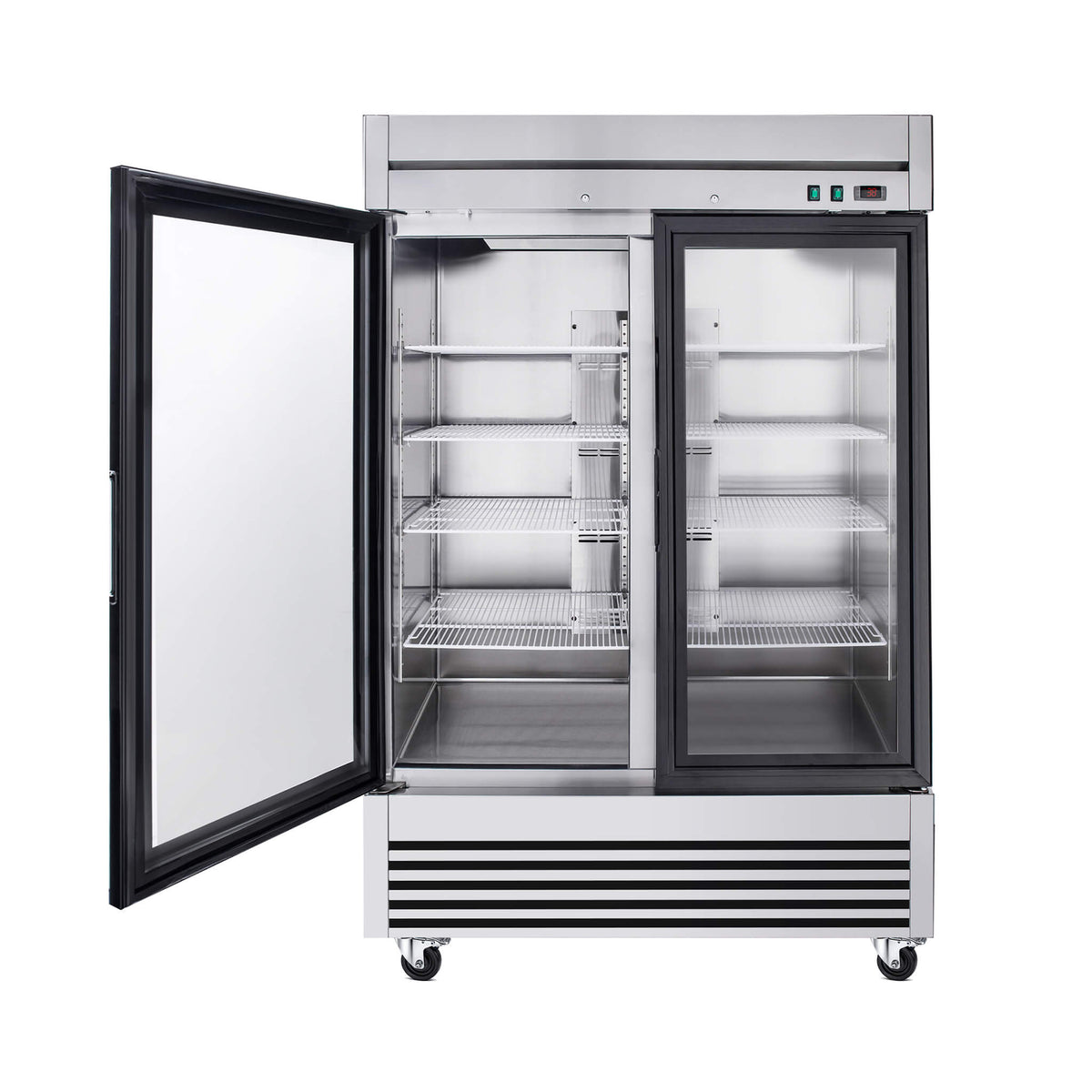 49-Inch Upright Commercial Reach-In Display Refrigerator