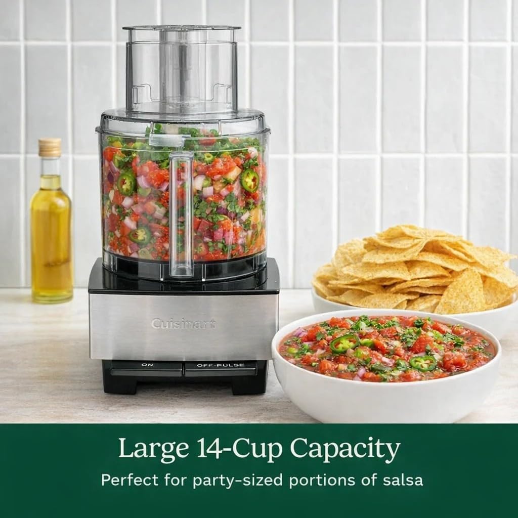 Cuisinart DFP-14BCNY 14-Cup Food Processor, 720W – Stainless Steel