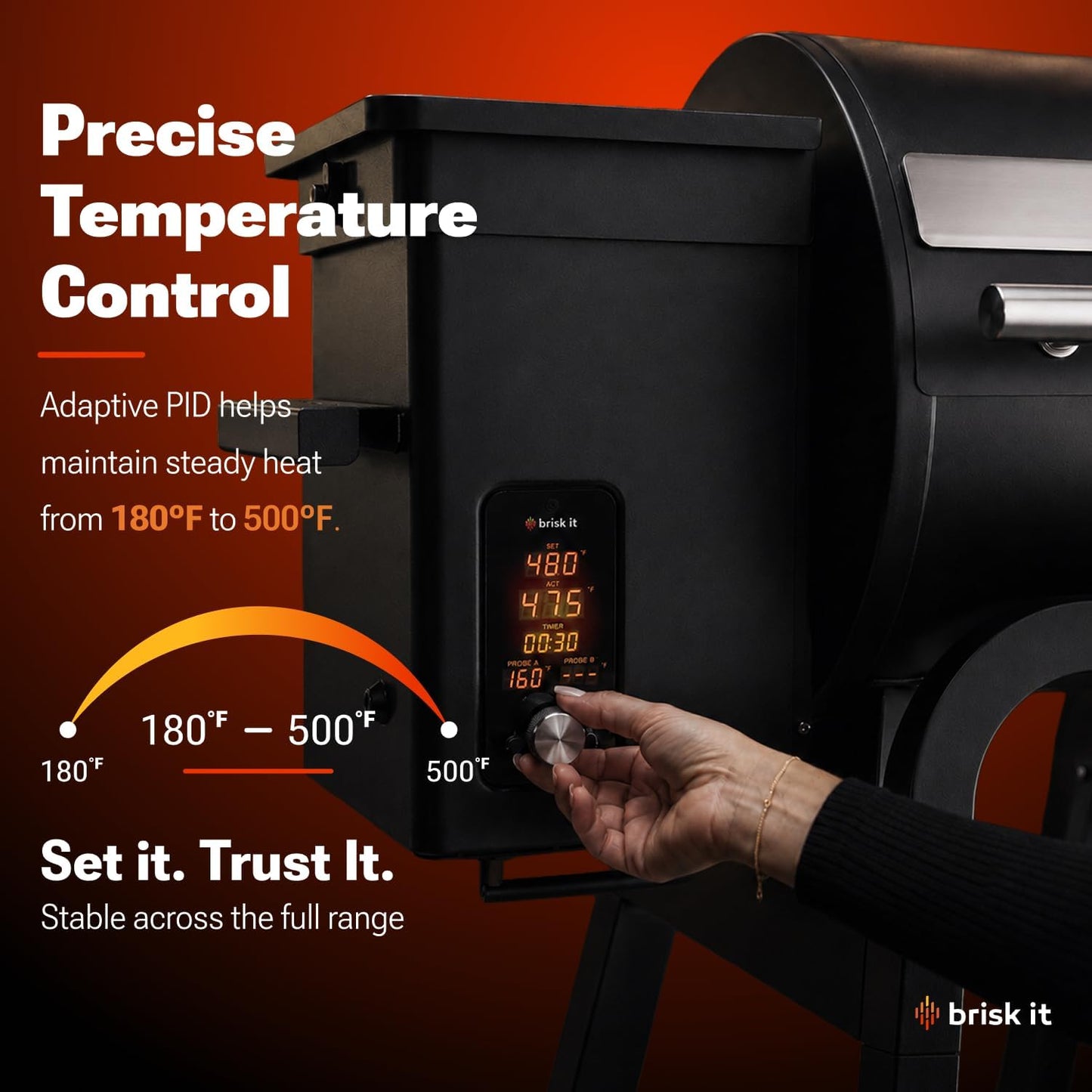 Brisk It Zelos-450 WiFi Pellet Grill & Smoker