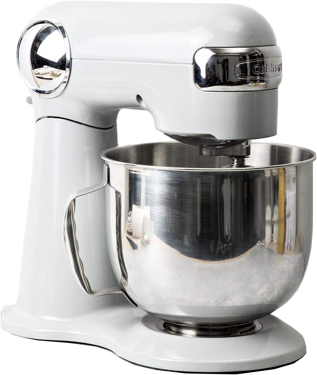 Cuisinart SM-50NAS 5.5-Qt Stand Mixer, 12-Speed – White