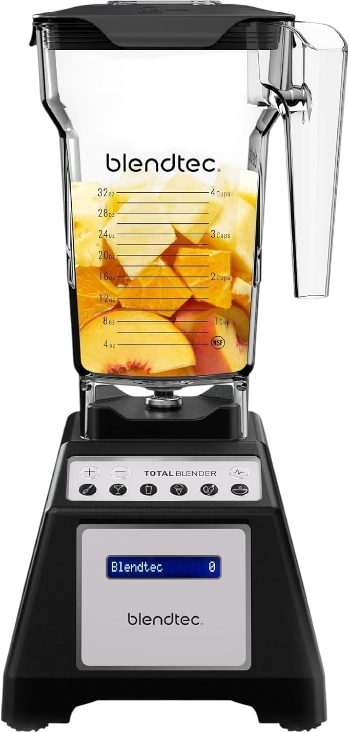Blendtec Total Blender Classic, 75-Oz FourSide Jar – Black