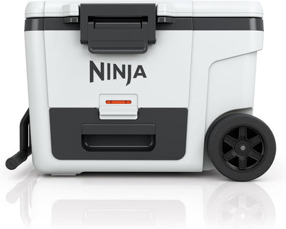 Ninja FrostVault 65Qt Wheeled Cooler – Birch Beige