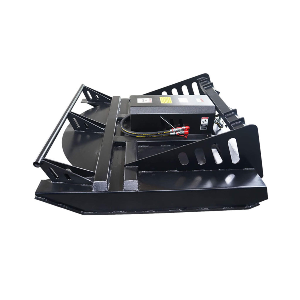 65-Inch Heavy-Duty Skid Steer Brush Cutter Attachment with Universal Quick Attach