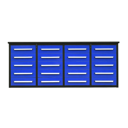 7ft Heavy Duty Garage Workbench Cabinet with 20 Drawers