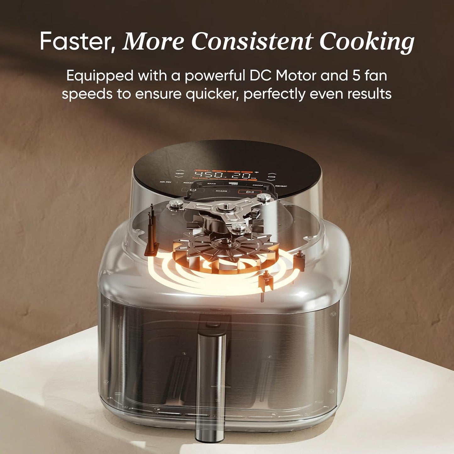 Cosori Iconic 6.5-Qt Stainless Steel Air Fryer – Ceramic