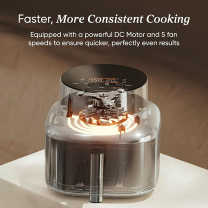 Cosori Iconic 6.5-Qt Stainless Steel Air Fryer – Ceramic