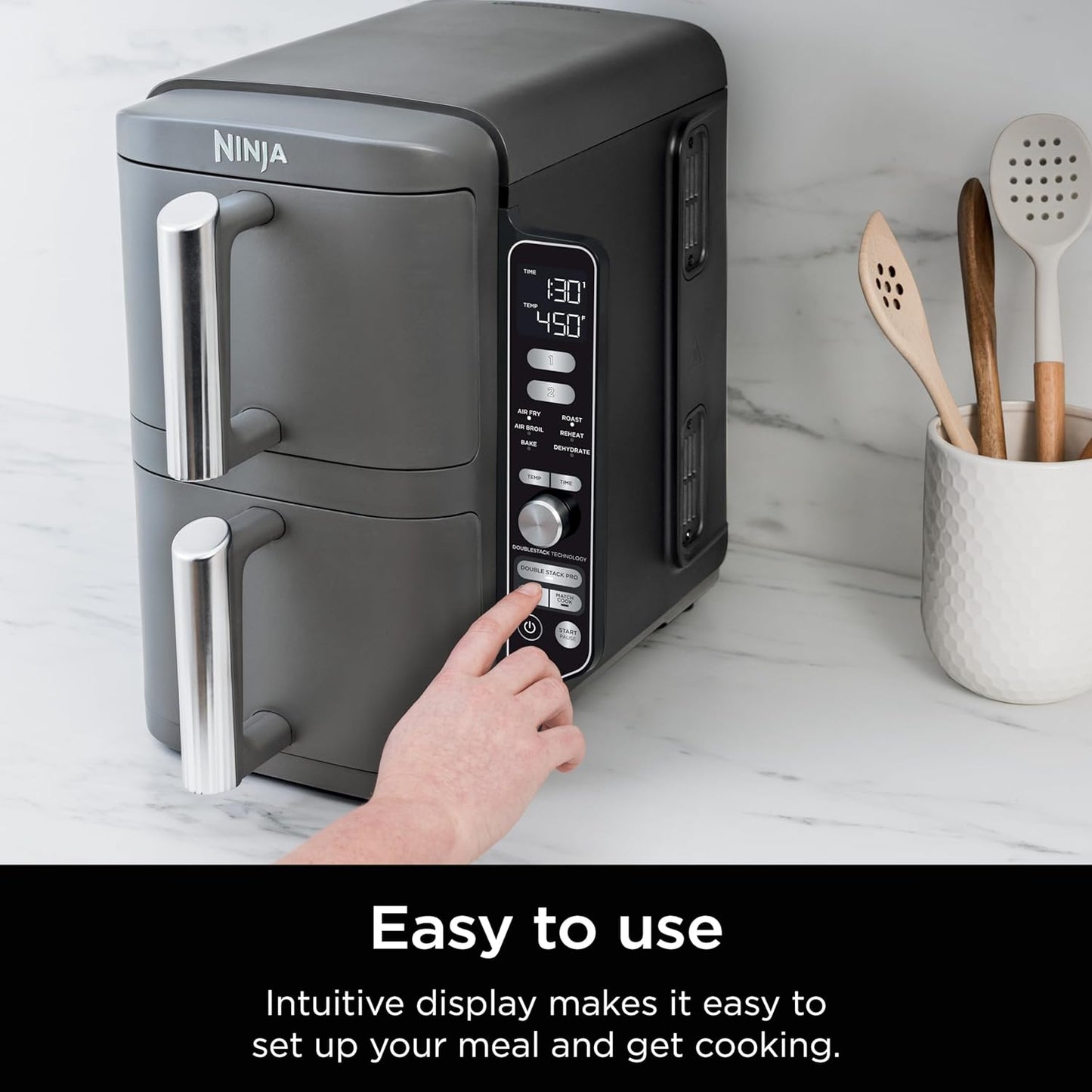 Ninja Air Fryer DoubleStack XL, 10 Qt, 6-in-1 – SL401