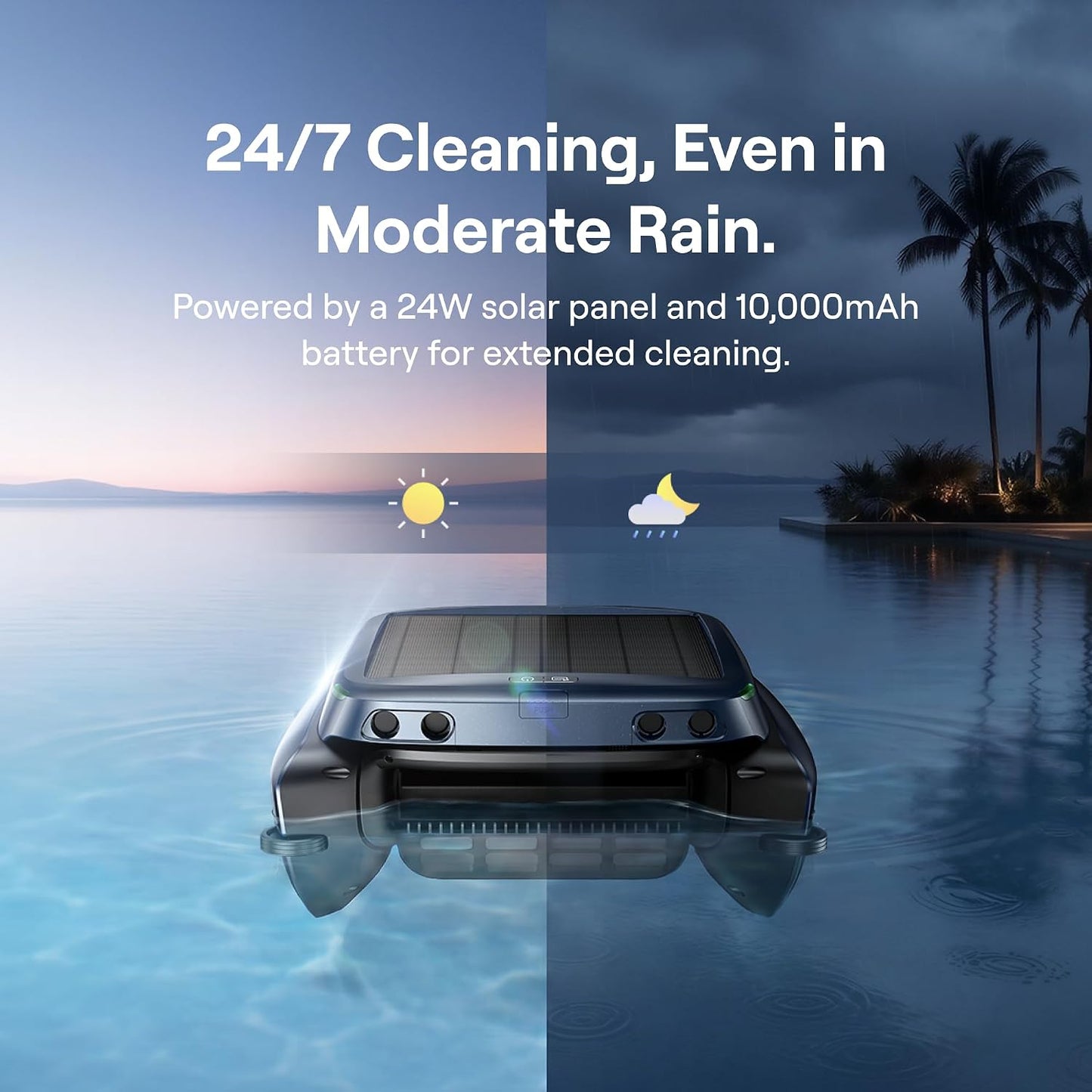 Beatbot iSkim Robotic Pool Skimmer – 24/7 Solar, 9L