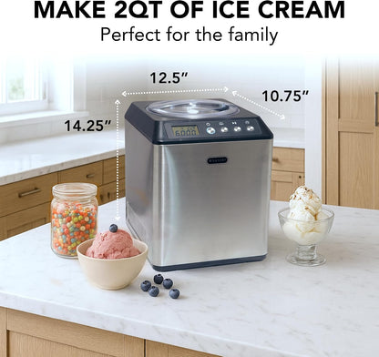 Whynter ICM-201SB 2.1 Qt Automatic Ice Cream Maker – Stainless Steel