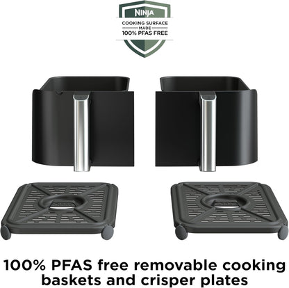 Ninja Foodi DualZone Smart XL Air Fryer, 10Qt