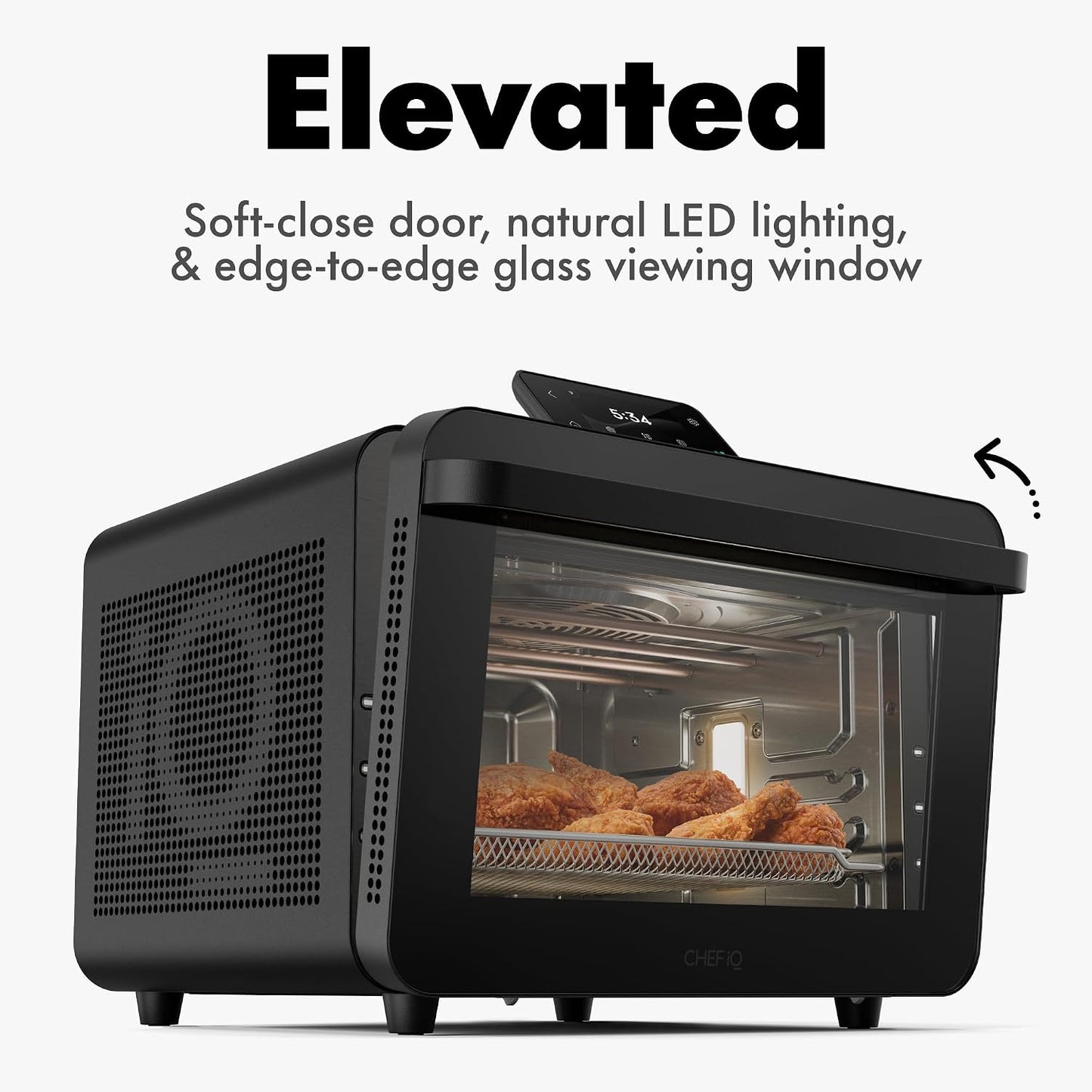 CHEF iQ MiniOven 11-in-1 Air Fryer Oven, 25 Qt – Black