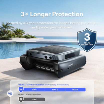 Beatbot iSkim Robotic Pool Skimmer – 24/7 Solar, 9L