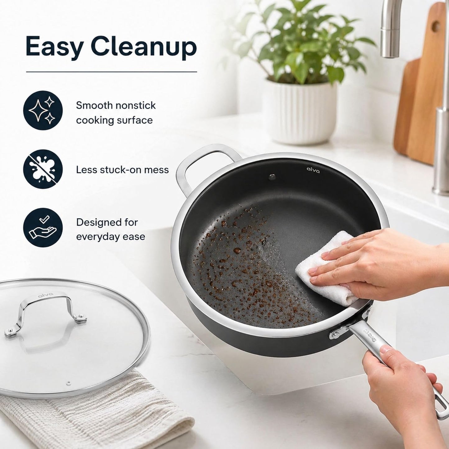 Alva Maestro 9-Piece Ceramic Cookware Set