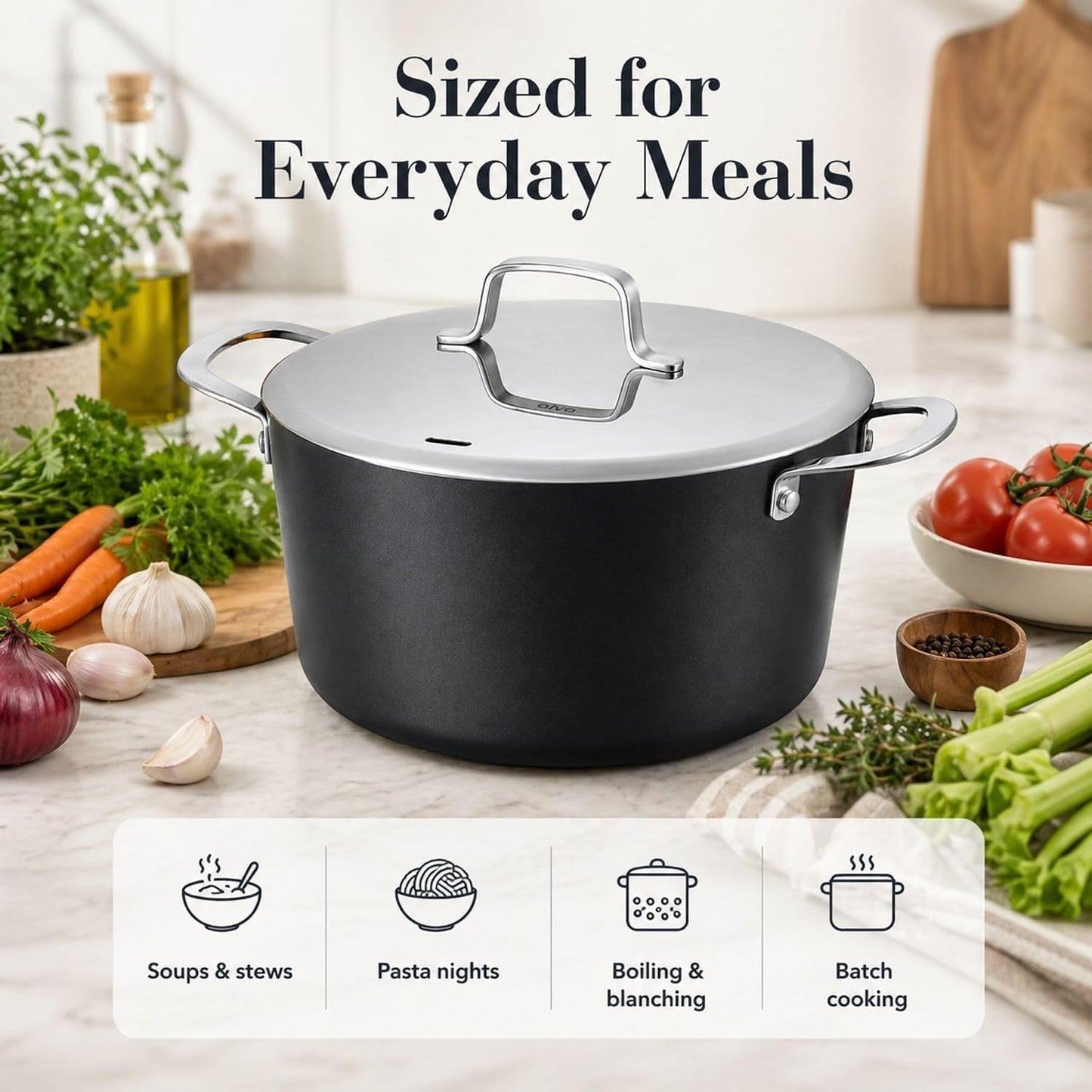 Alva Maestro 9-Piece Ceramic Cookware Set