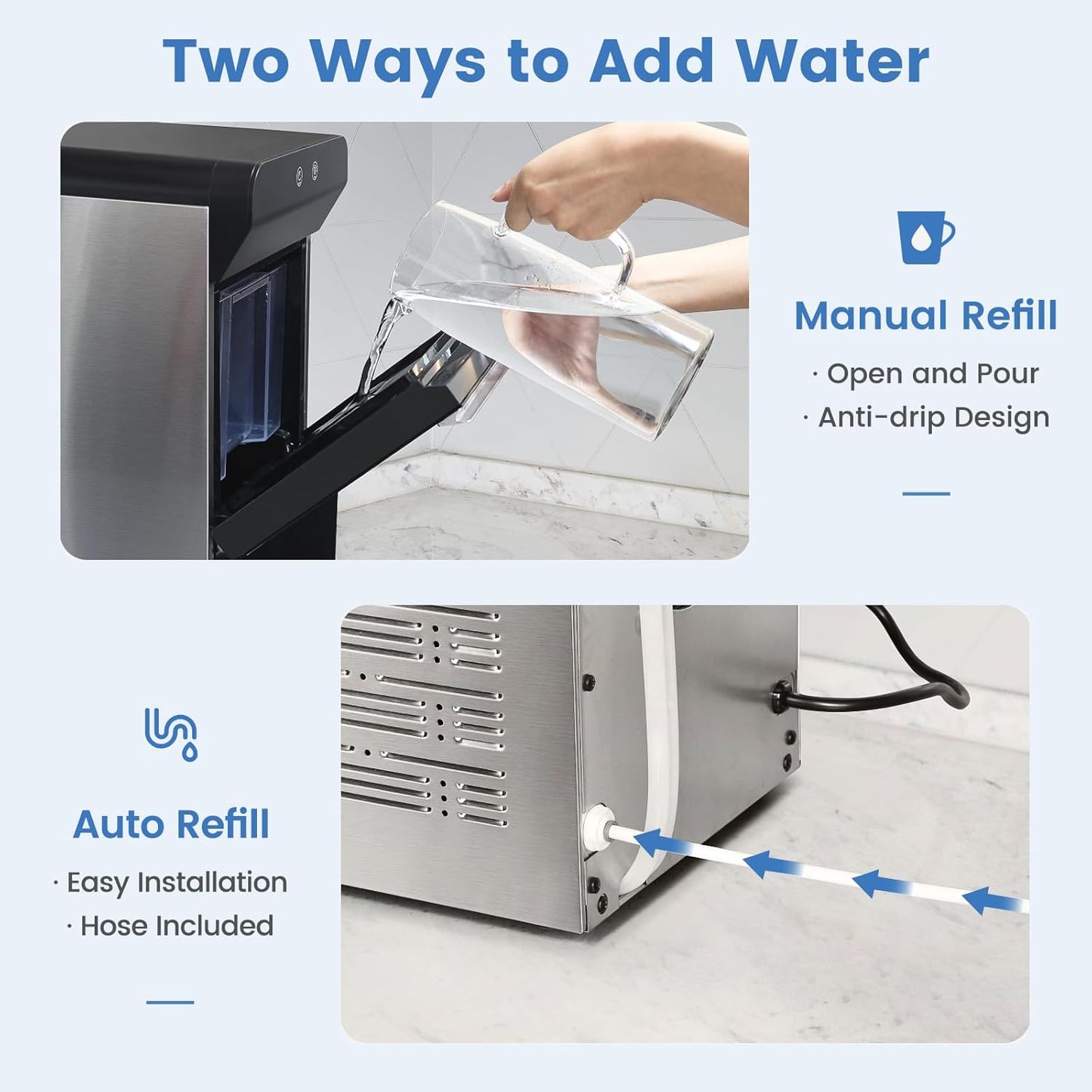 Gevi V2.0 Nugget Ice Maker – 38 Lbs/24H
