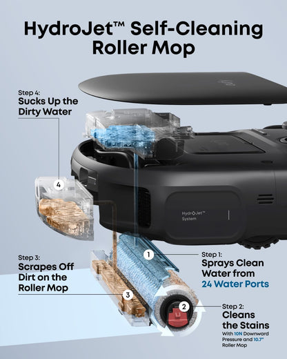 eufy C28 Robot Vacuum & Mop Combo, 15,000Pa
