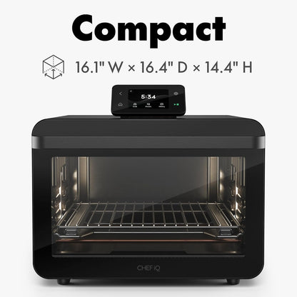 CHEF iQ MiniOven 11-in-1 Air Fryer Oven, 25 Qt – Black