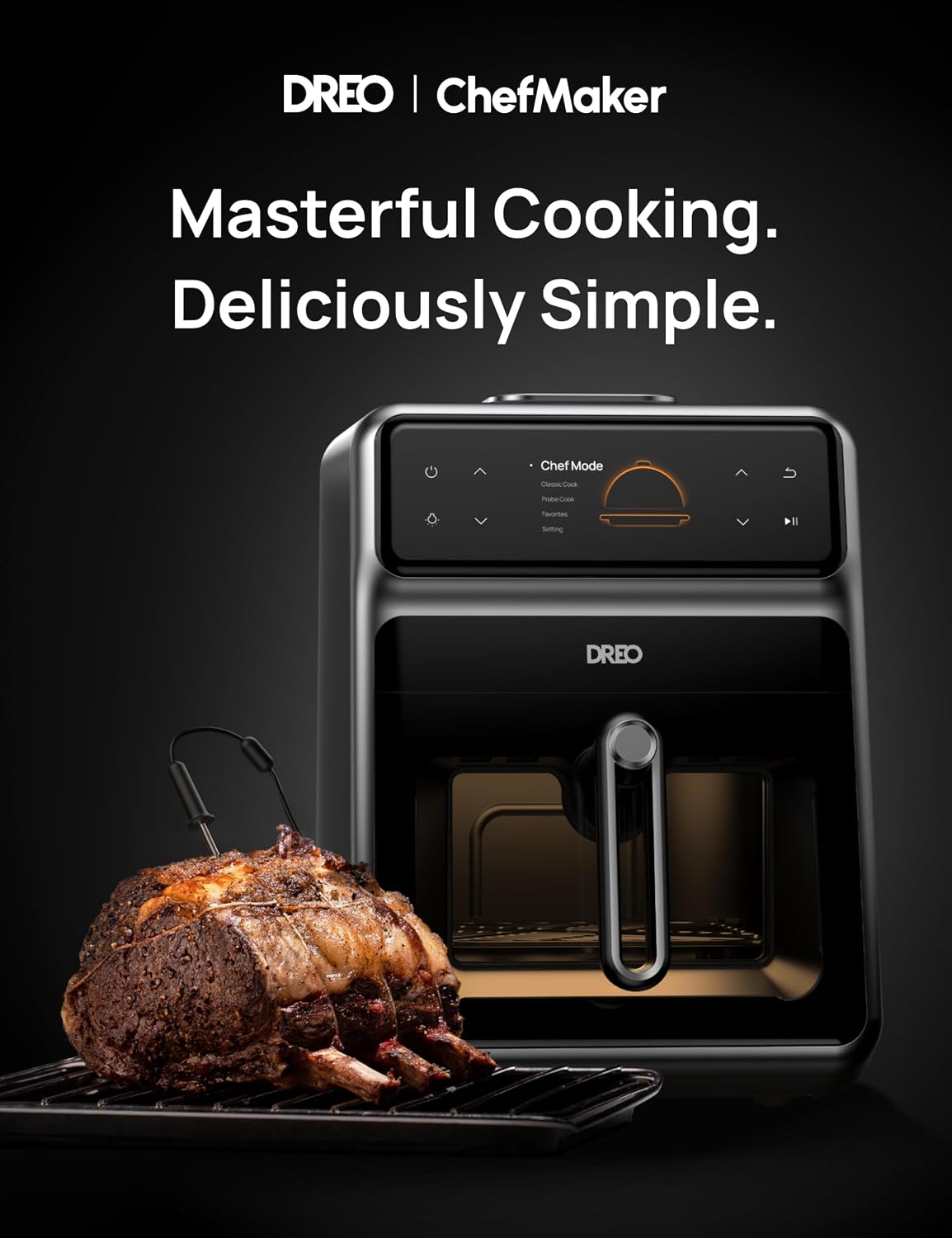 Dreo ChefMaker Combi Fryer Smart Air Fryer, 6 Qt