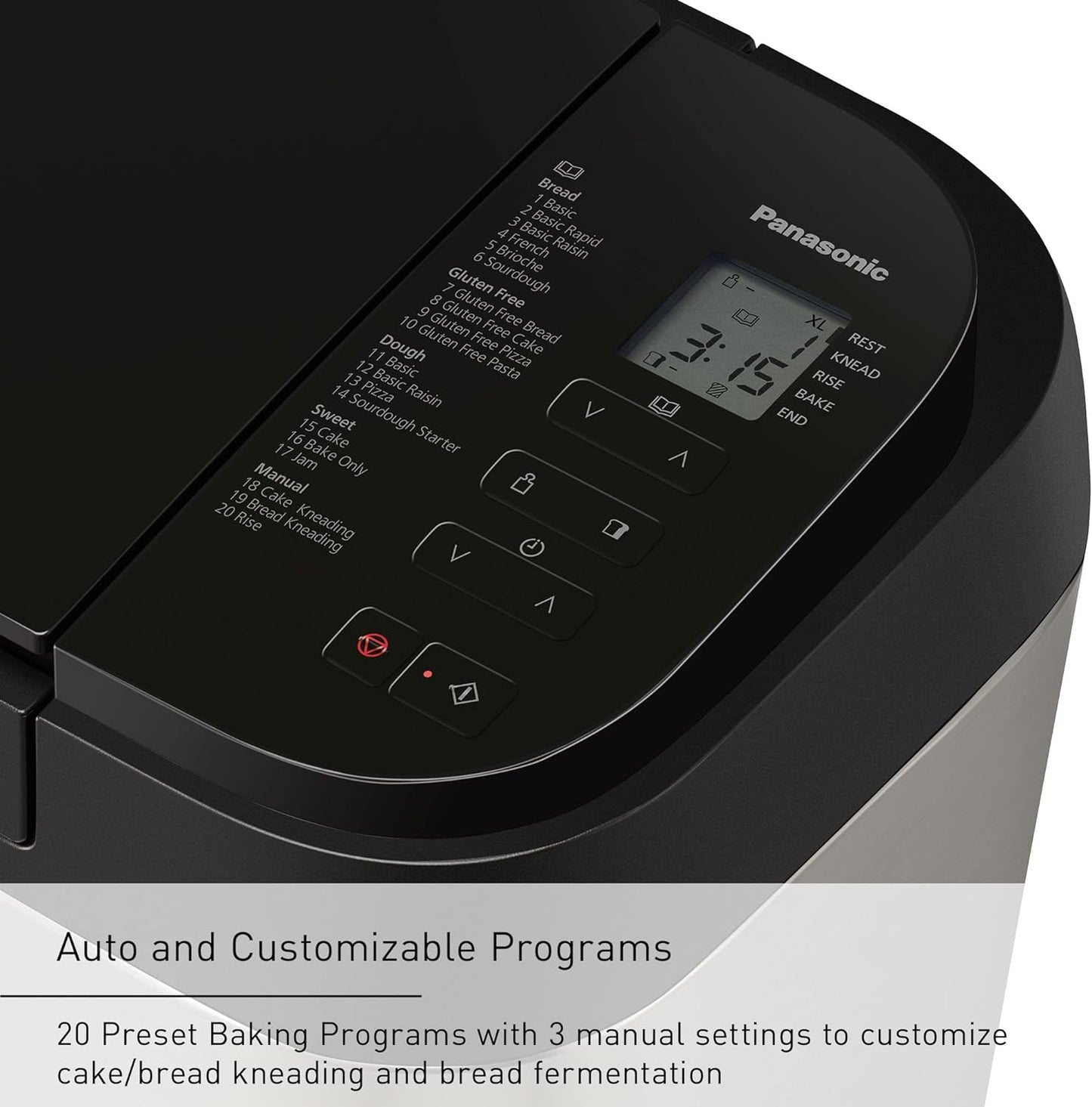 Panasonic SD-R2550 Bread Maker, 20 Presets – Gluten-Free