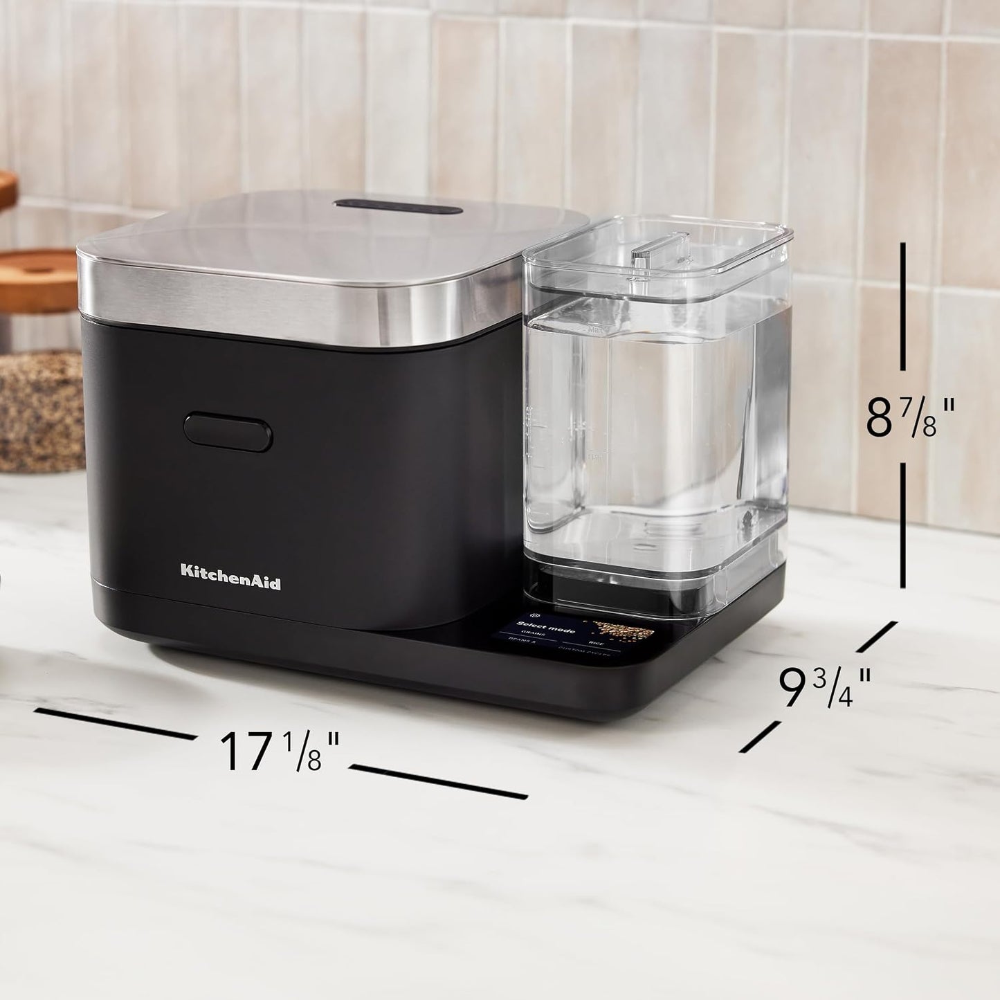 KitchenAid 8-Cup Grain & Rice Cooker – Black Matte