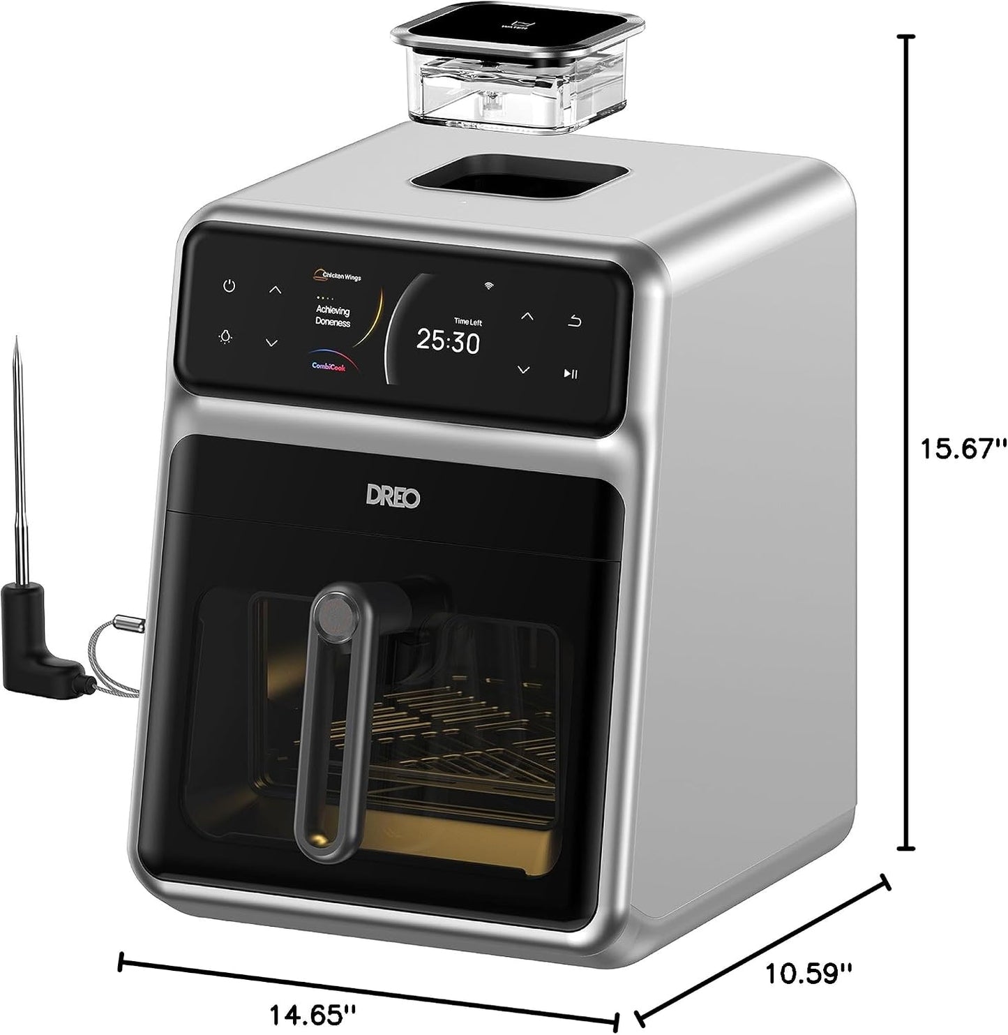 Dreo ChefMaker Combi Fryer Smart Air Fryer, 6 Qt