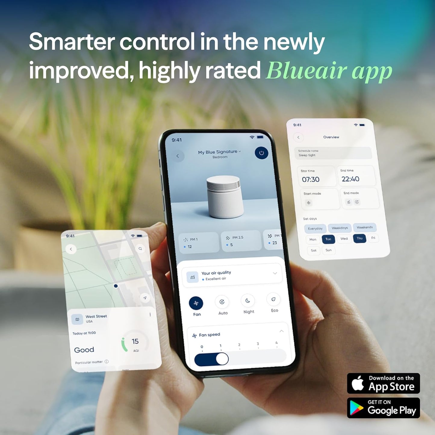 Blueair Blue Signature Smart Air Purifier – Up to 3,385 Sq Ft