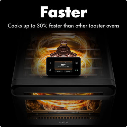 CHEF iQ MiniOven 11-in-1 Air Fryer Oven, 25 Qt – Black
