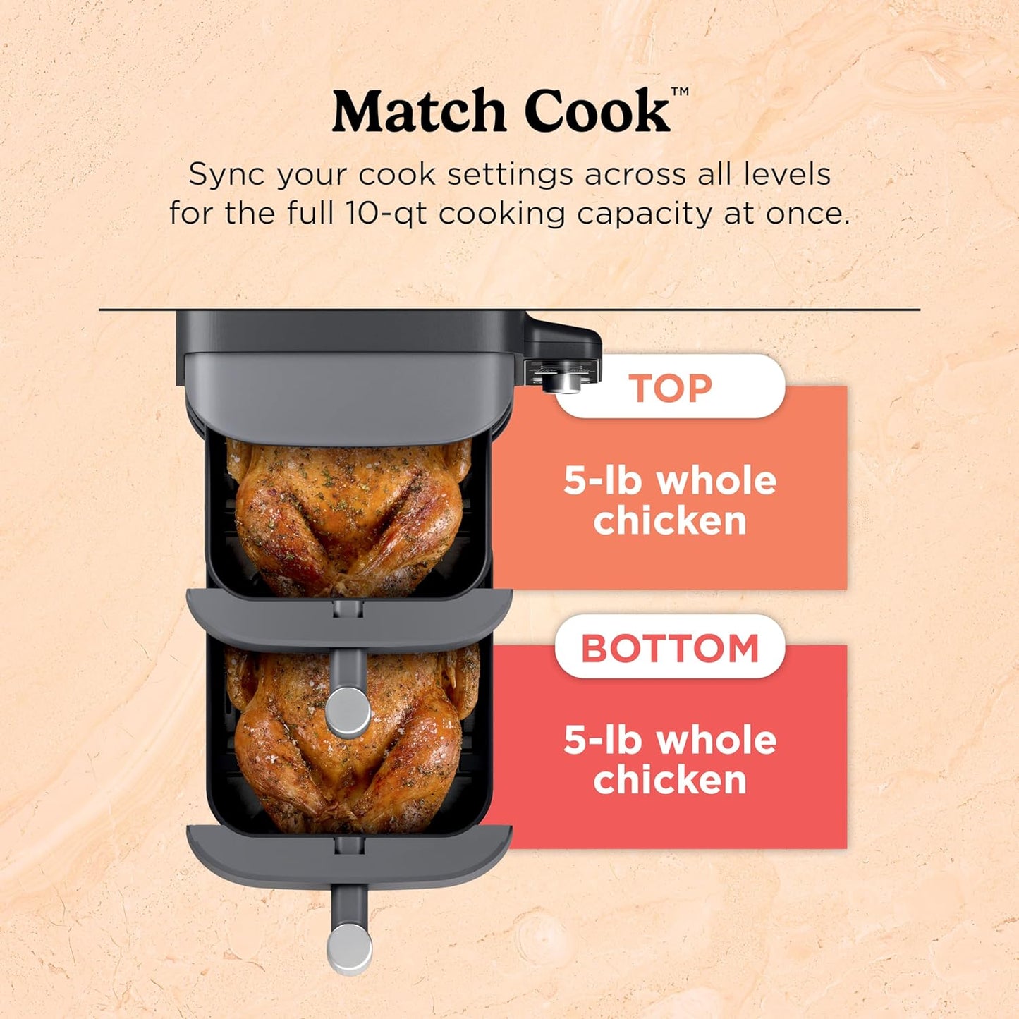 Ninja Air Fryer DoubleStack XL, 10 Qt, 6-in-1 – SL401