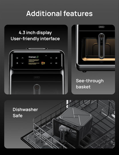 Dreo ChefMaker Combi Fryer Smart Air Fryer, 6 Qt