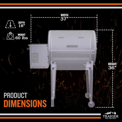 Traeger Tailgater Portable Pellet Grill & Smoker – 300 Sq In