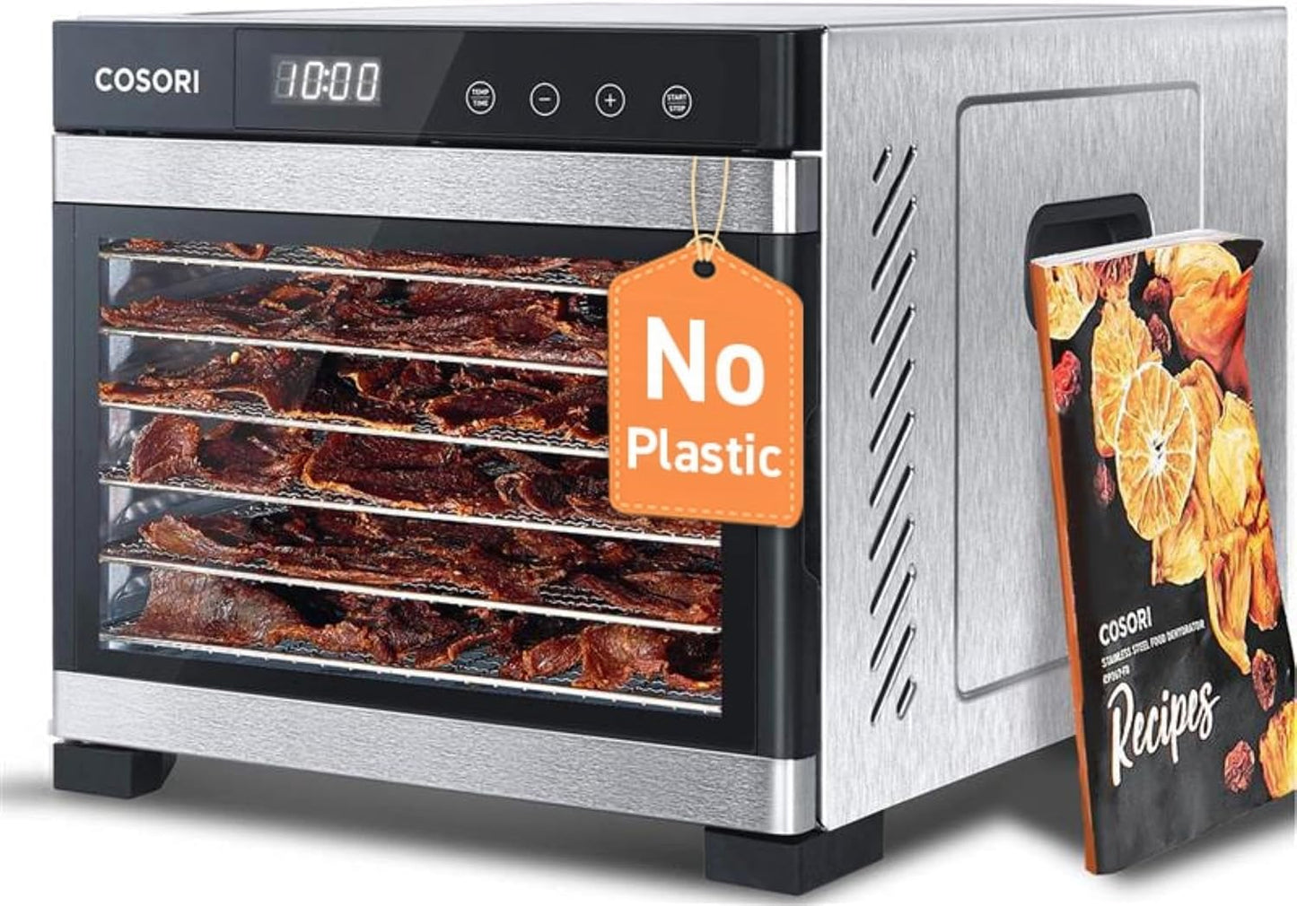 Cosori Food Dehydrator, 6 Stainless Steel Trays – 6.5 Sq Ft