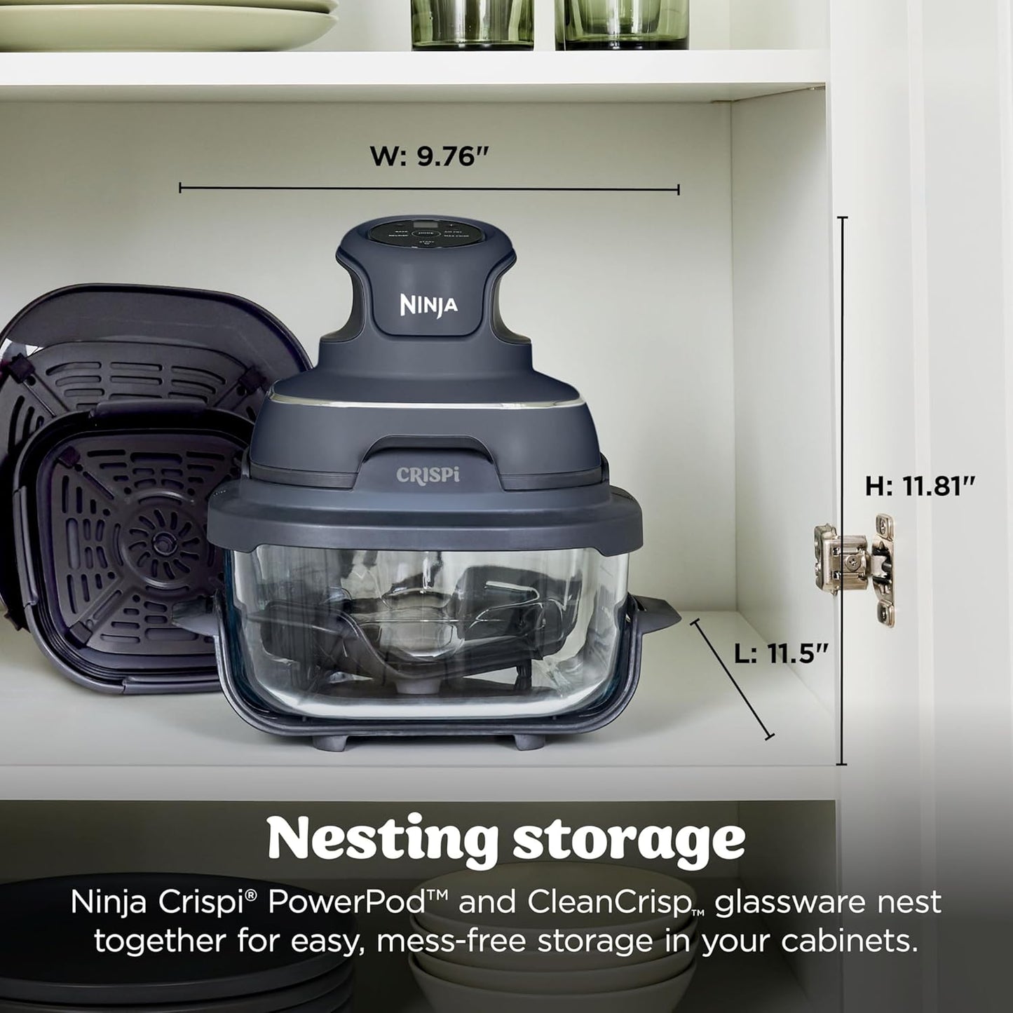 Ninja Crispi Glass Air Fryer, 4-in-1 – FN101GY