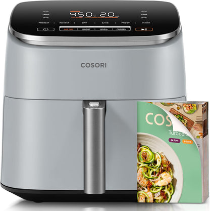 Cosori Iconic 6.5-Qt Stainless Steel Air Fryer – Ceramic