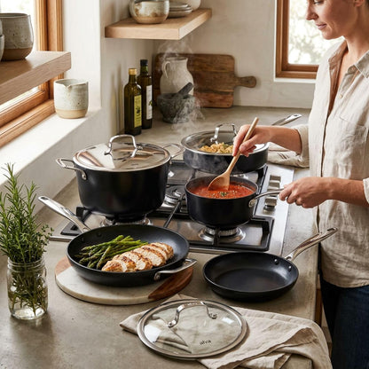 Alva Maestro 9-Piece Ceramic Cookware Set