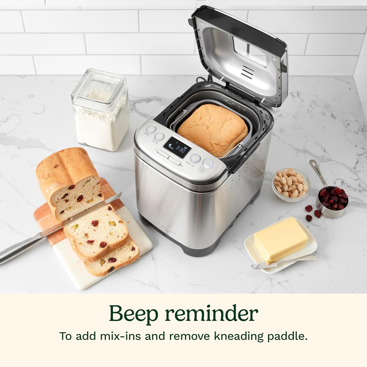 Cuisinart Bread Maker, 12 Programs – 2 Lbs, Stainless Steel