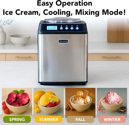 Whynter ICM-201SB 2.1 Qt Automatic Ice Cream Maker – Stainless Steel