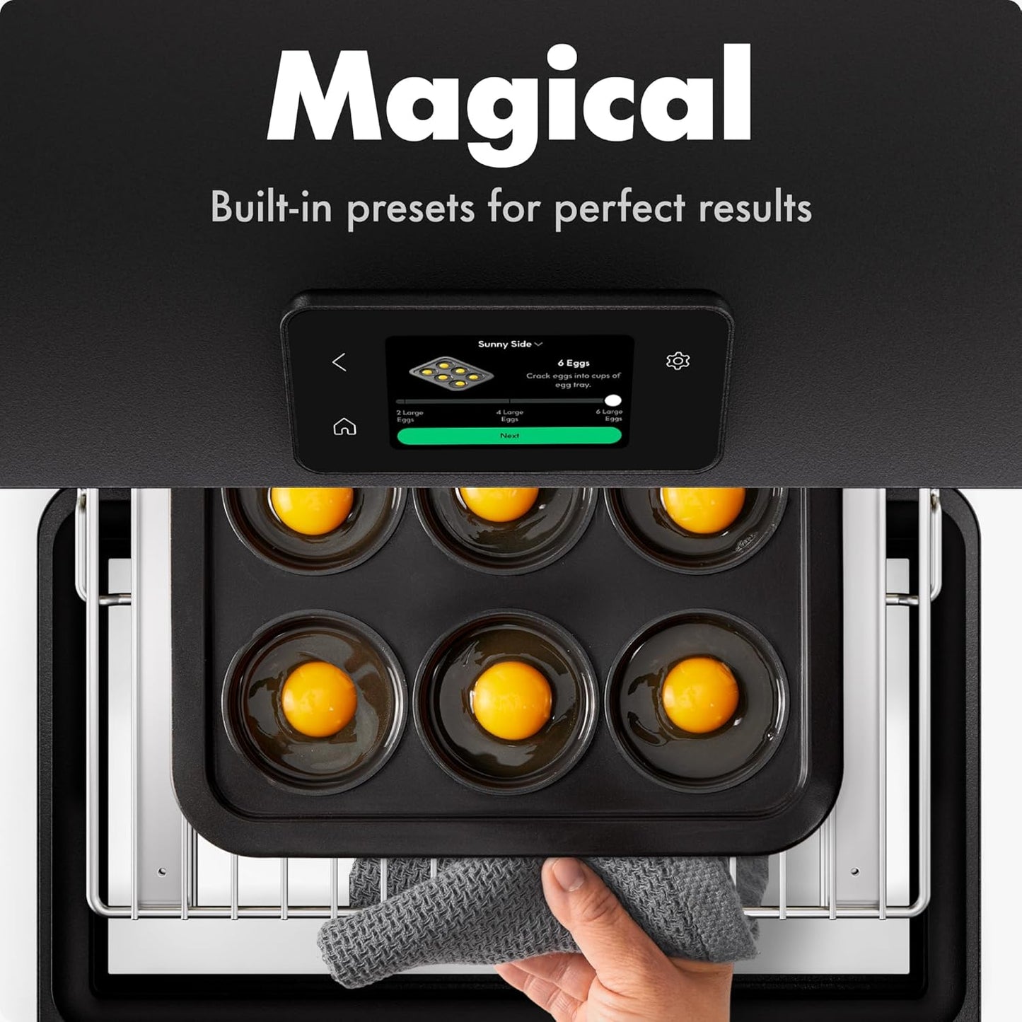 CHEF iQ MiniOven 11-in-1 Air Fryer Oven, 25 Qt – Black