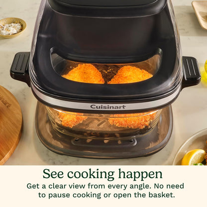 Cuisinart 4-Qt Air Fryer, Glass Basket – 5 Functions
