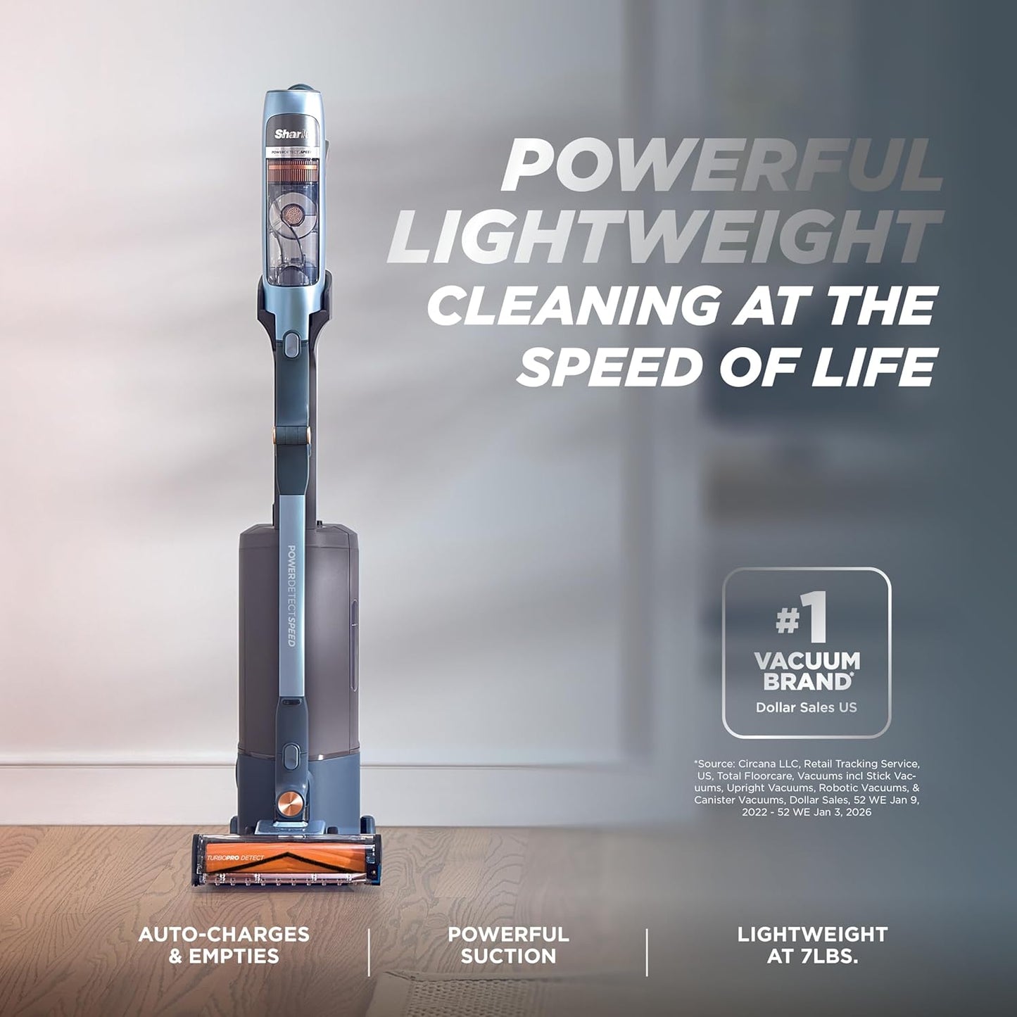 Shark PowerDetect Speed Clean & Empty Vacuum