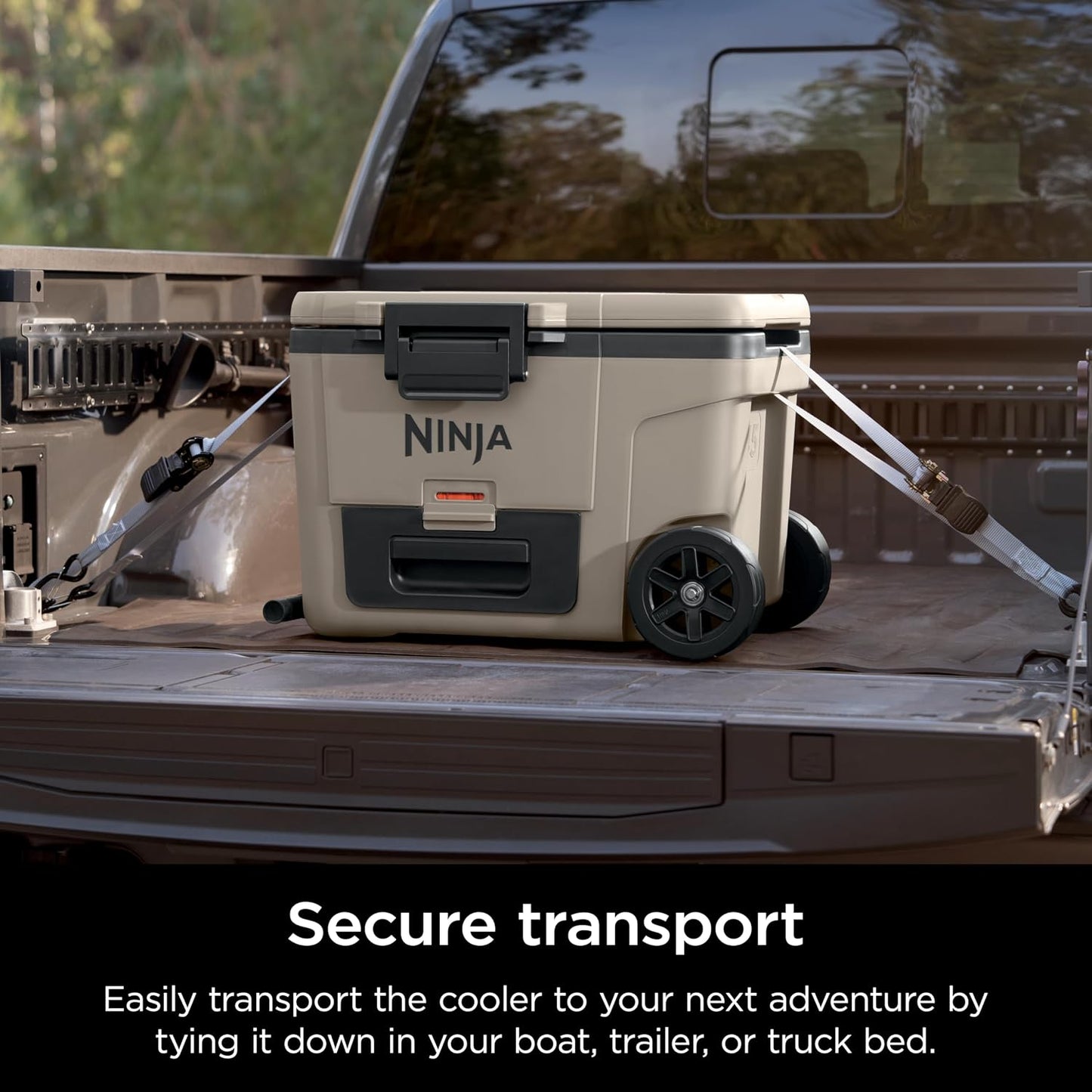 Ninja FrostVault 65Qt Wheeled Cooler – Birch Beige