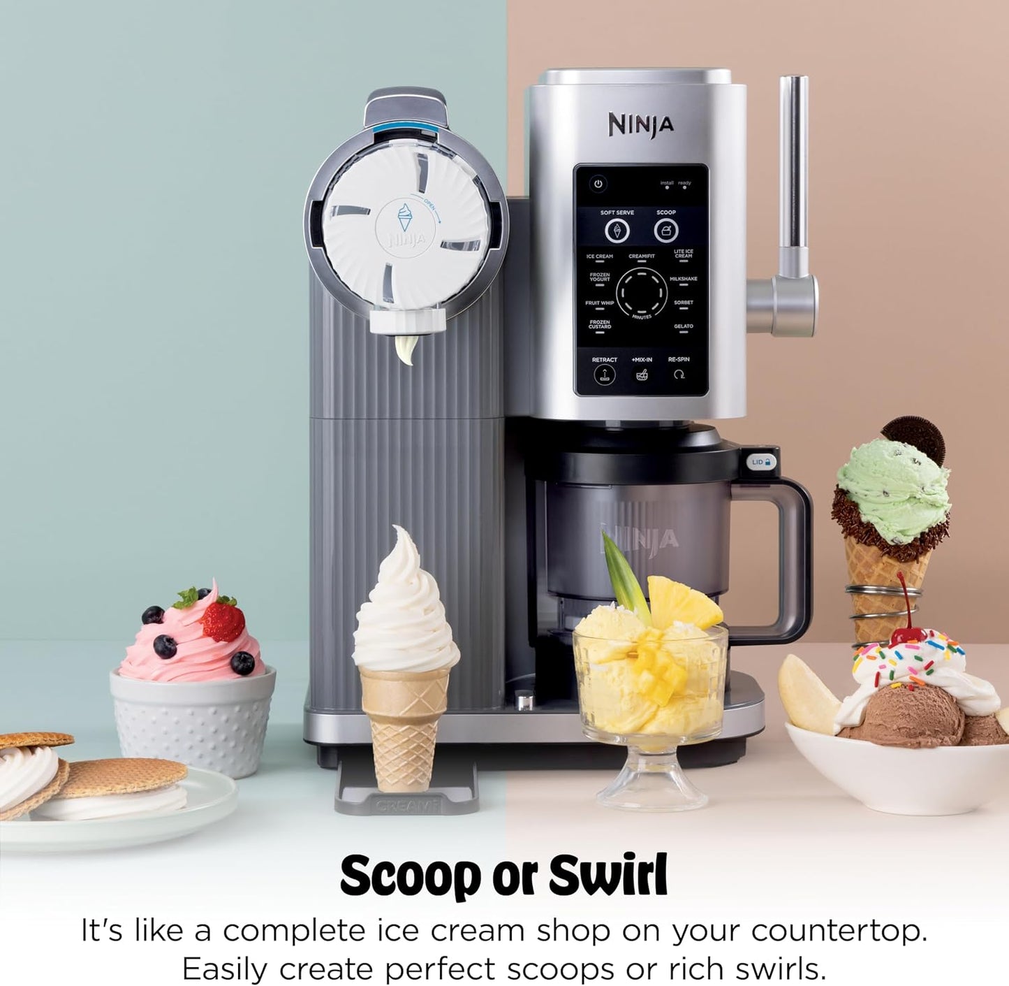 Ninja CREAMi Scoop & Swirl 13-in-1 – NC701
