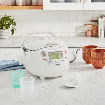 Zojirushi NS-ZCC10 Neuro Fuzzy Rice Cooker – White