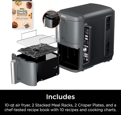 Ninja Air Fryer DoubleStack XL, 10 Qt, 6-in-1 – SL401
